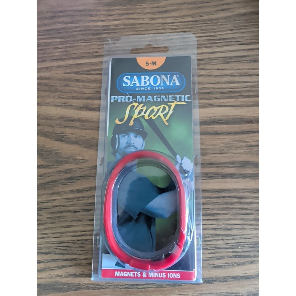 Sabona Pro Magnetic Sport Large Wristband 1200 Gauss Magnets Minus Ions Titanium